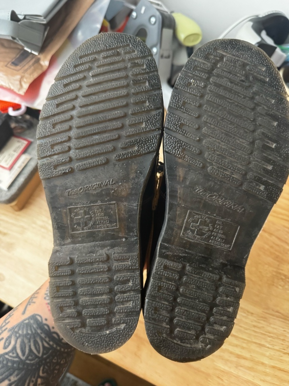 Dr. Martens Adrian Loafer in Green and Yellow - Picture 5 of 5